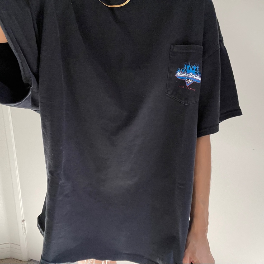 Vintage Harley Davidson Las Vegas cafe graphic tee